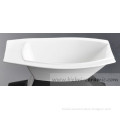 super pure plain white 11'' 12'' 13'' rectangular bowl